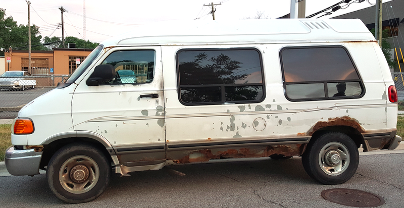 Illustration for article titled Not Even Rust Can Stop You When You Drive A Dodge Ram Van In Detroit